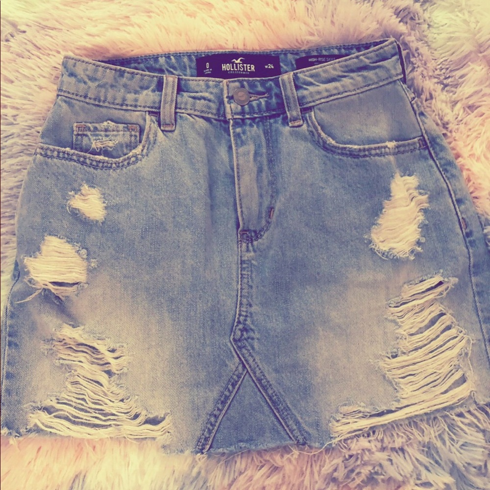 Hollister denim skirt